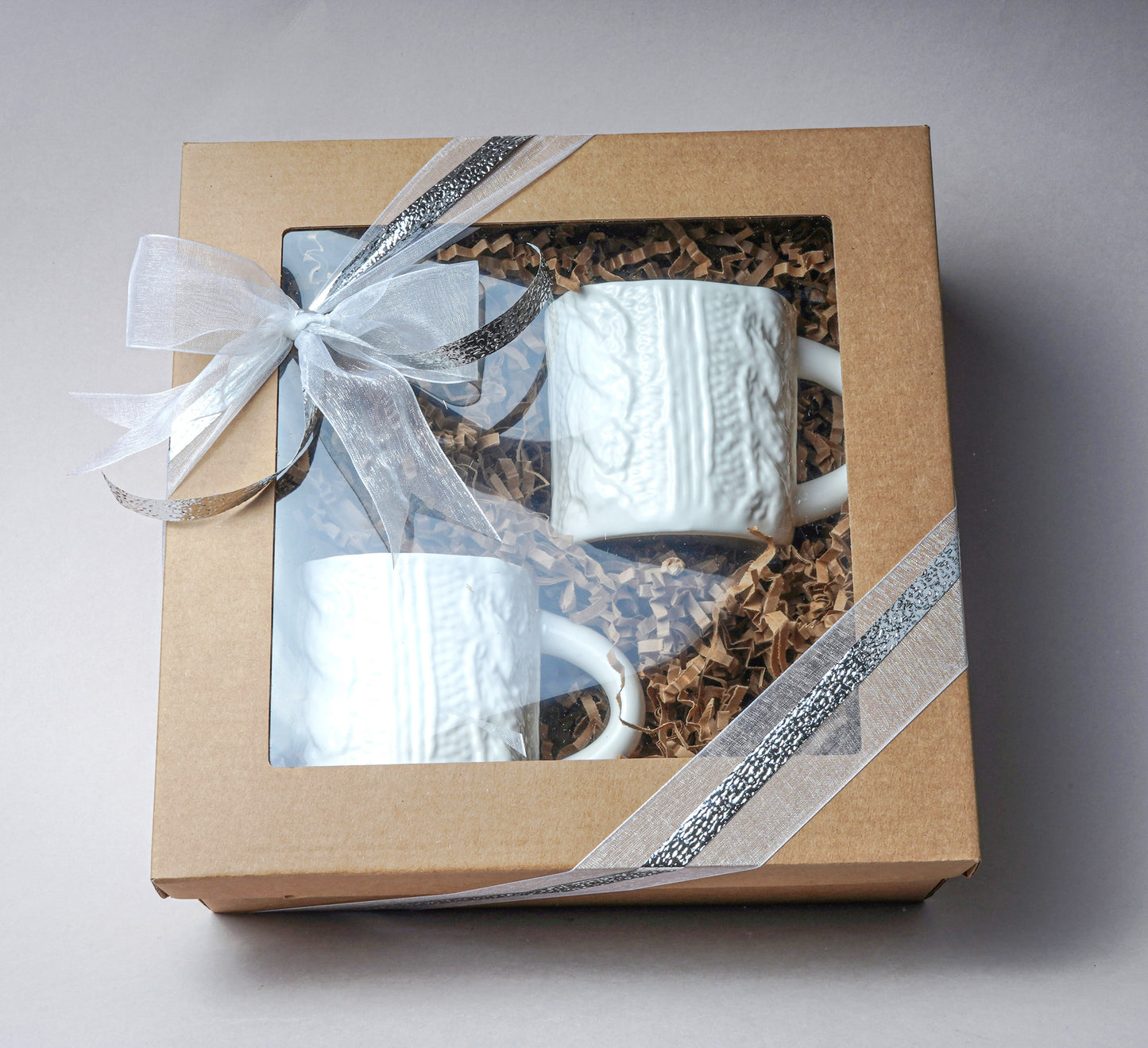 Gift sets. 1.1. 2 pcs Knitted Tea Mugs