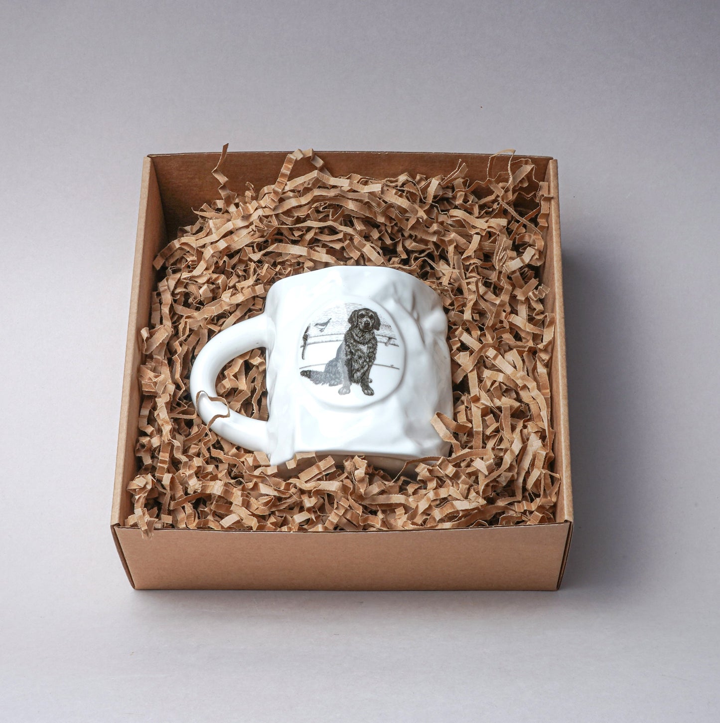 Gift sets. 2.7. 1 pcs Crumpled Tea Mug (Dog)