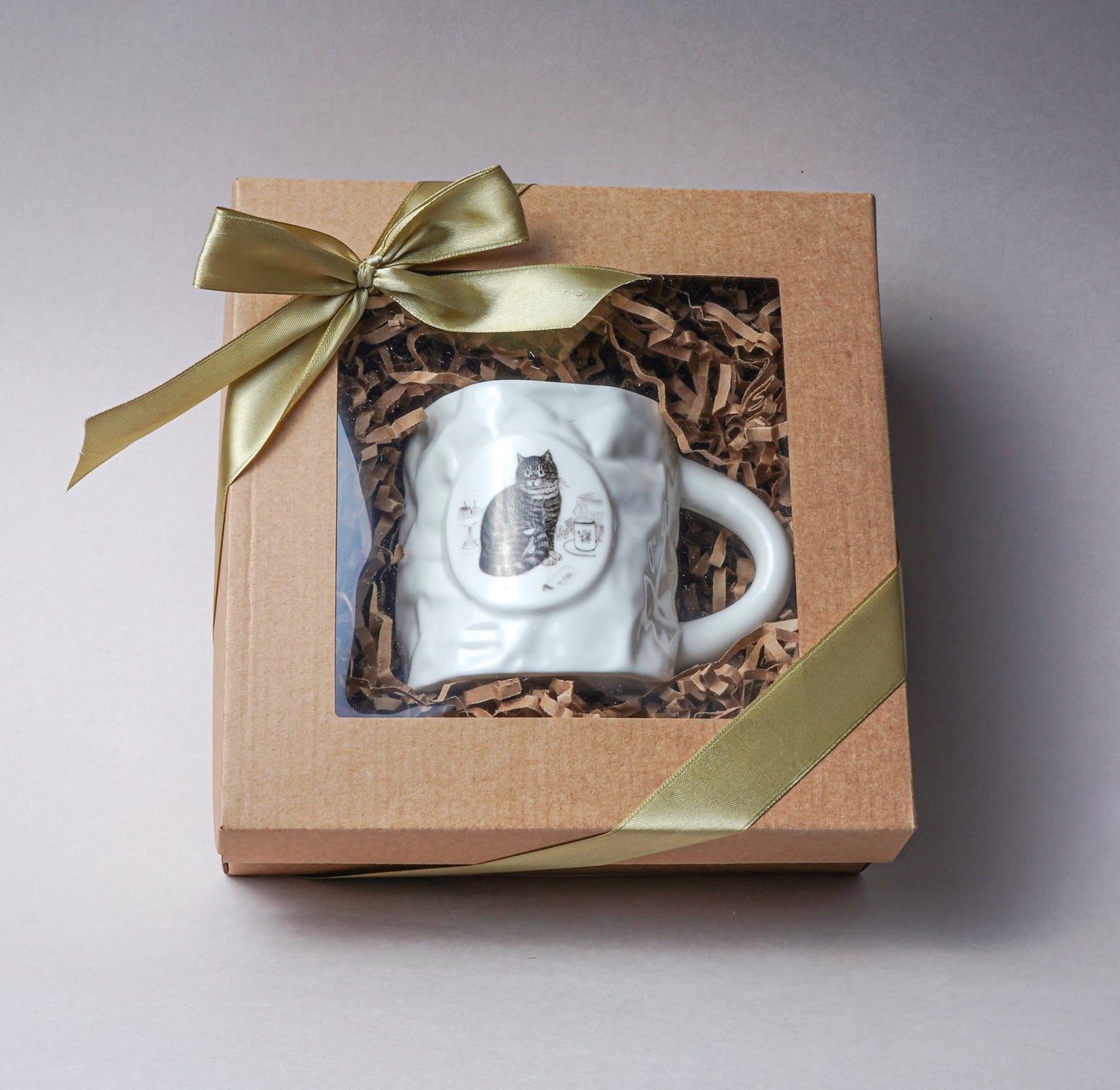 Gift sets. 2.8. 1 pcs Crumpled Tea Mug (Cat)