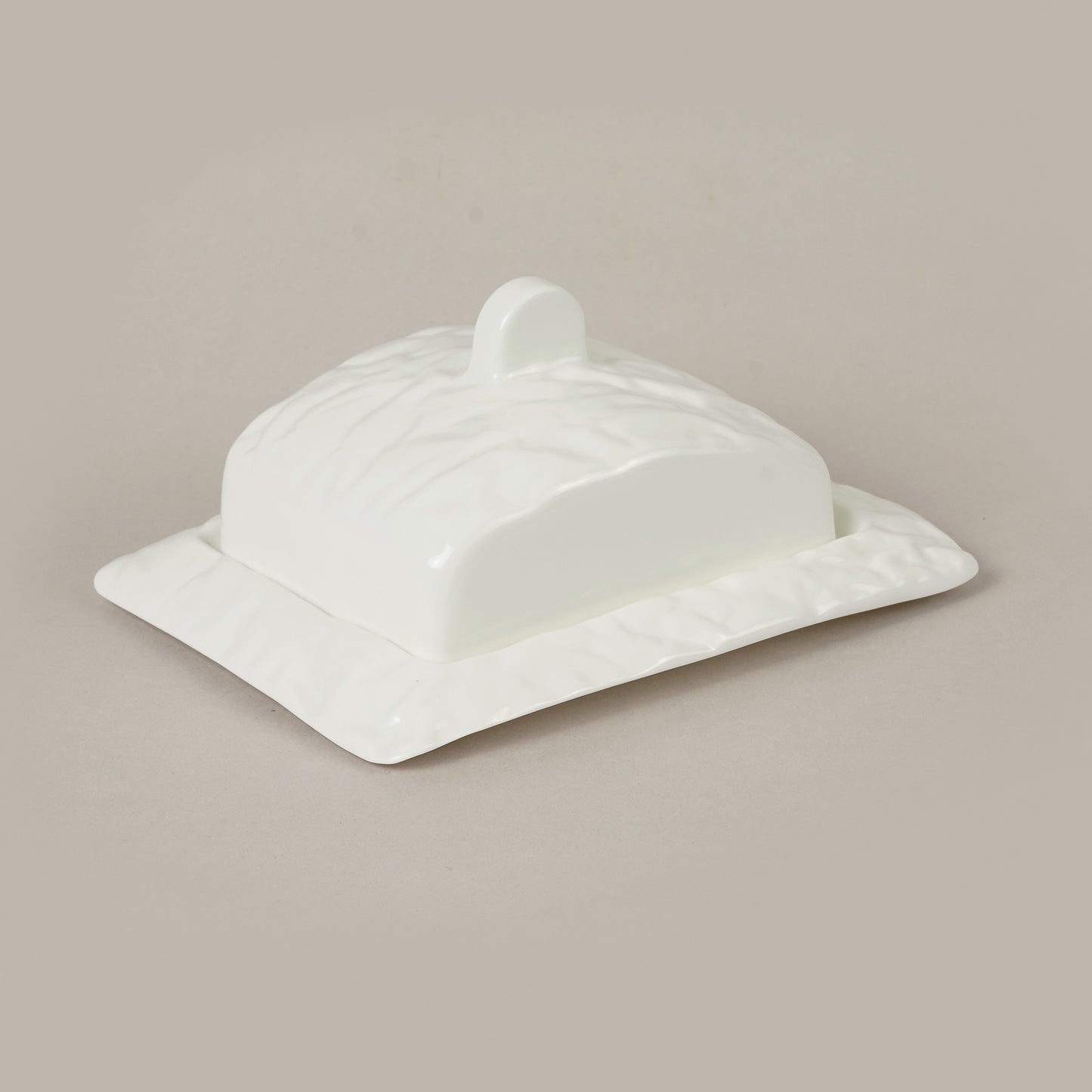 Porcelāna burzīts sviesta trauks