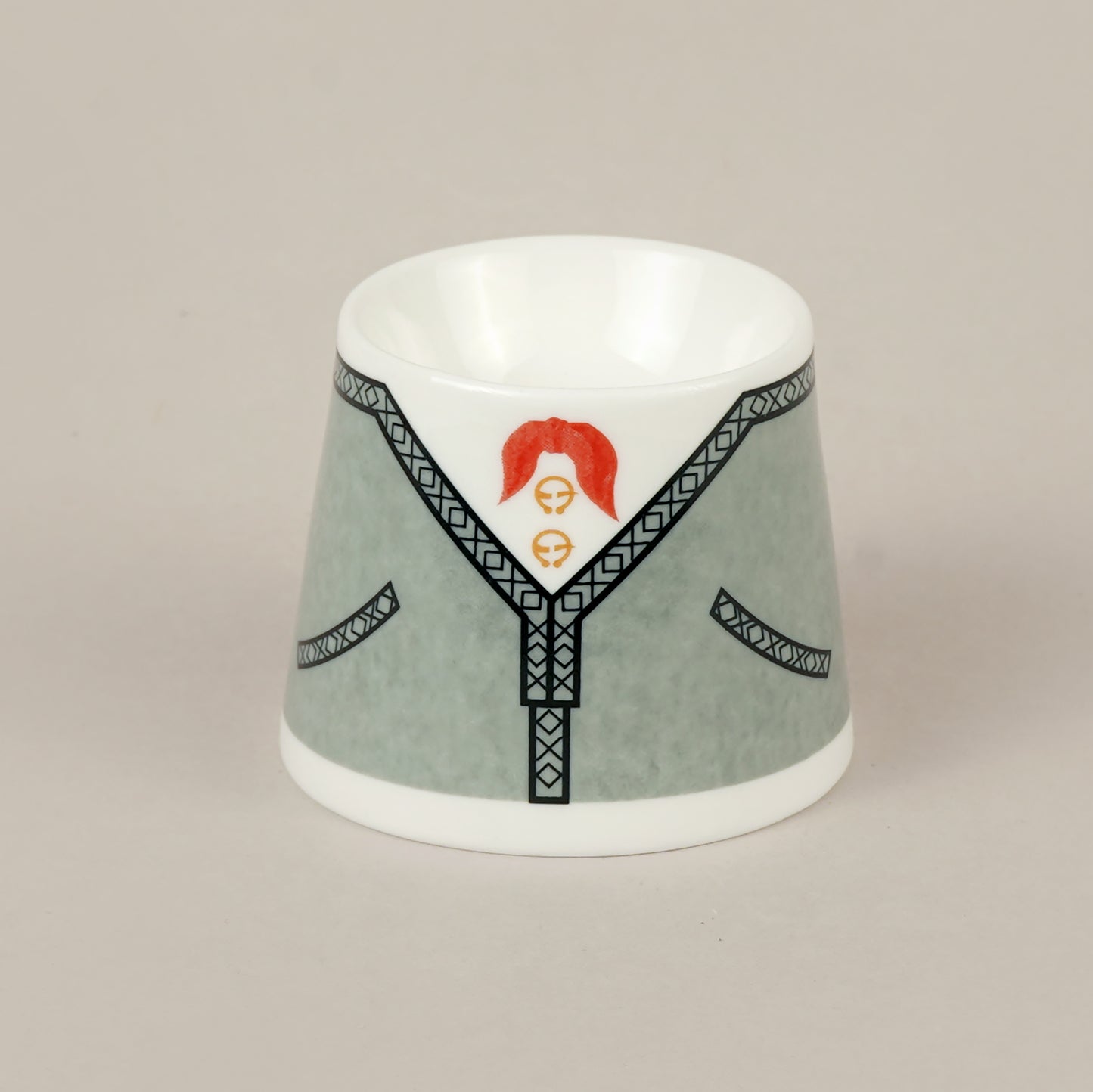 Porcelain Egg Holder with print
