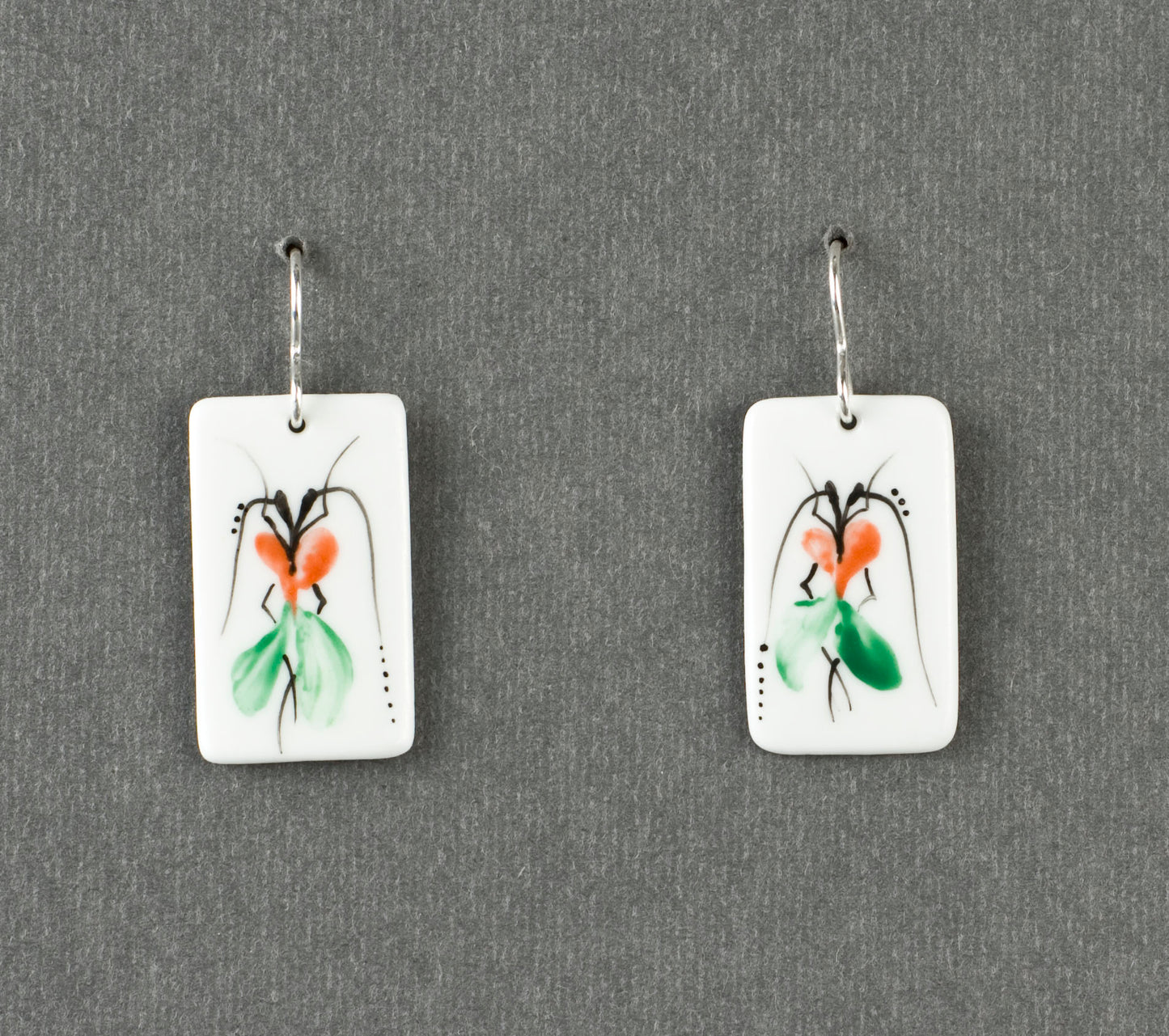 Beetle 3.2. Rectangular S earrings