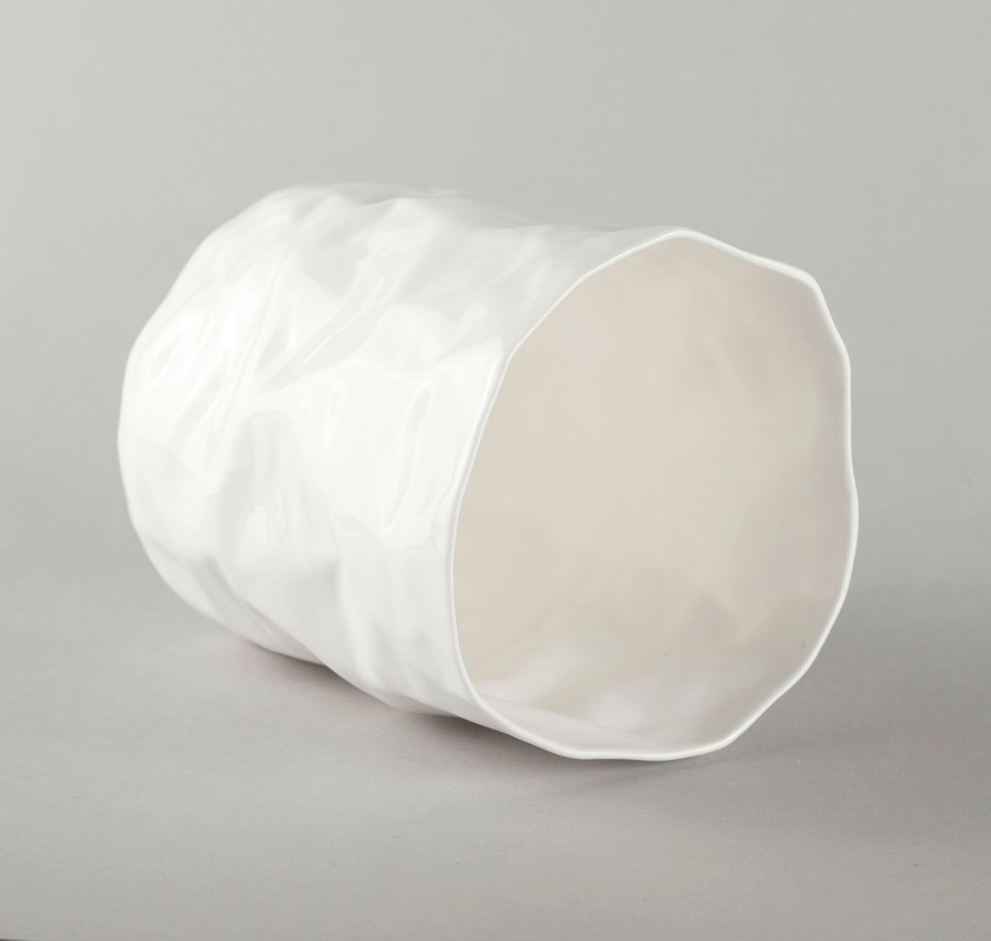 Porcelāna burzīts XXL puķu pods