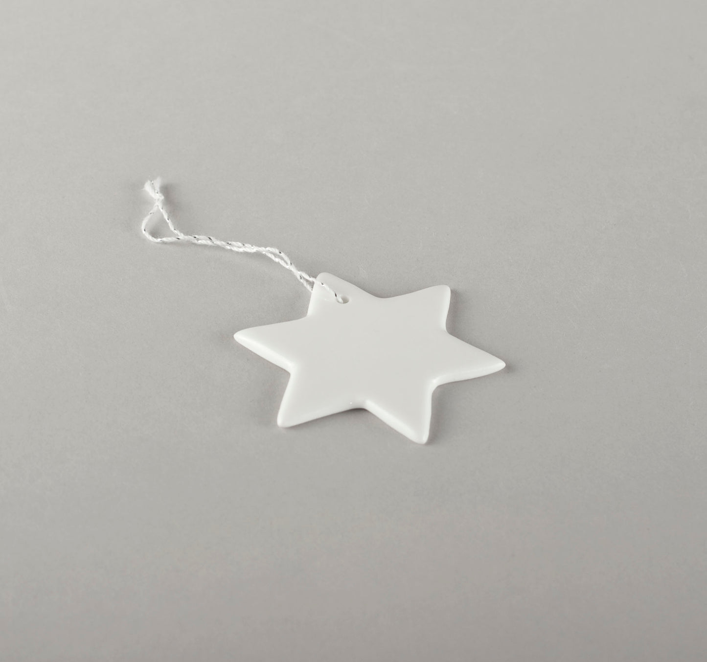 Porcelain Decorations For Christmas Trees - Star