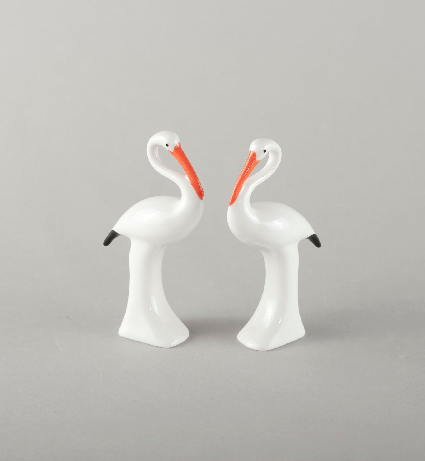 Porcelain Figure Stork With Painting