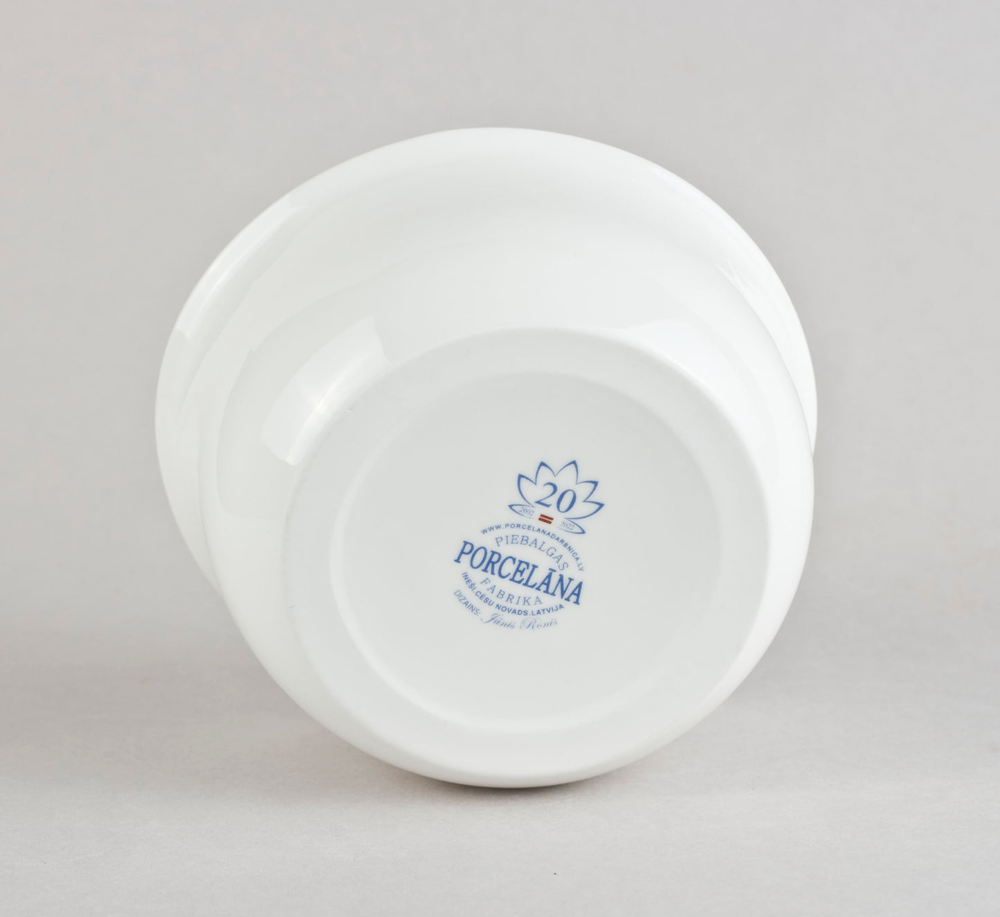 Porcelāna gludā bļoda L