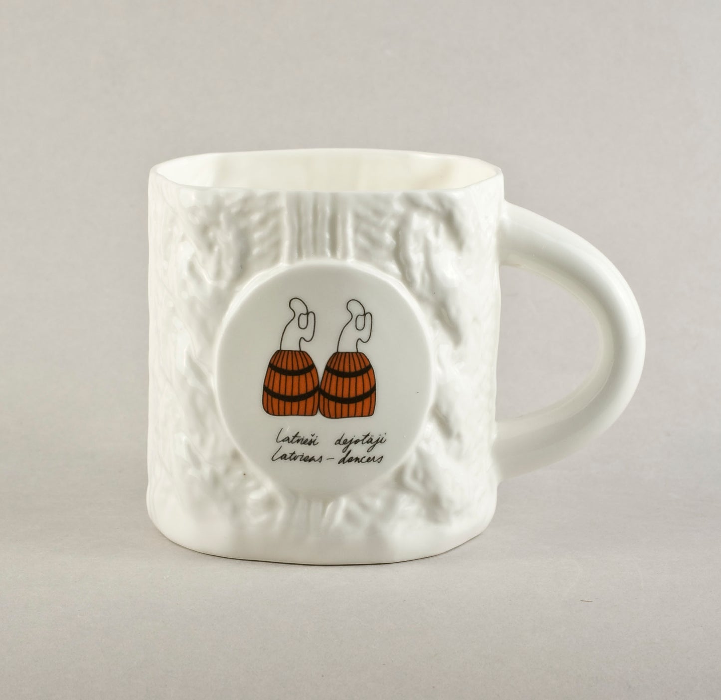 Latvians Dancers. Knitted Tea Mug