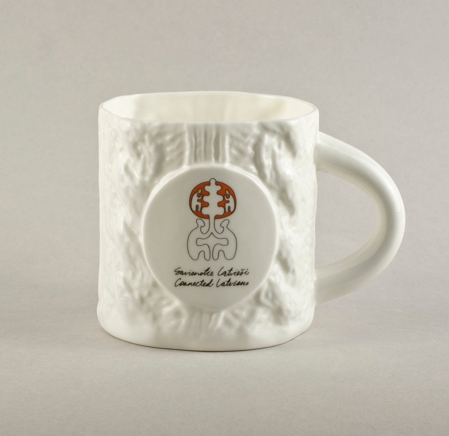 Connected Latvians. Knitted Tea Mug