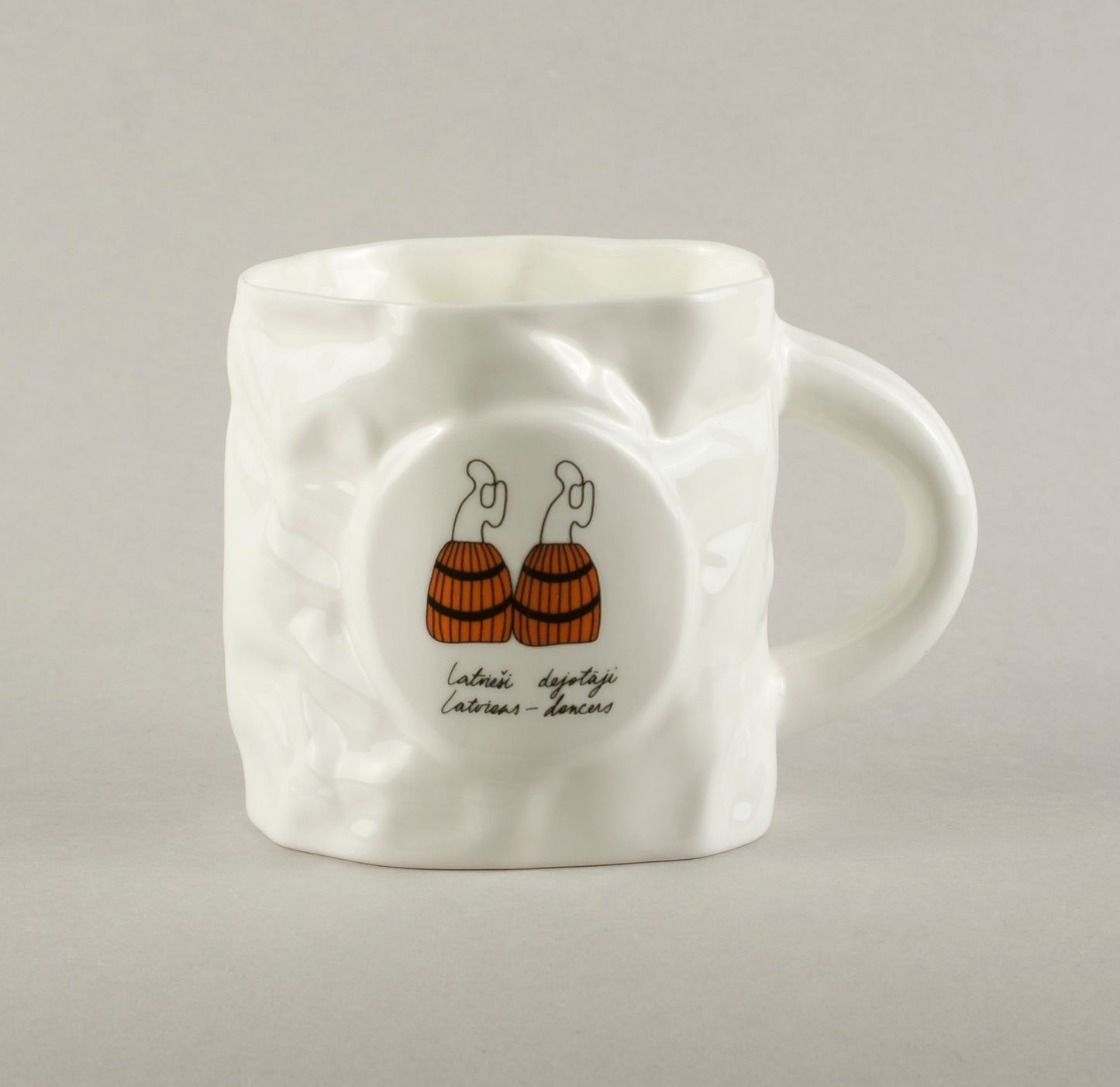 Latvians dancers. Crumpled Tea Mug