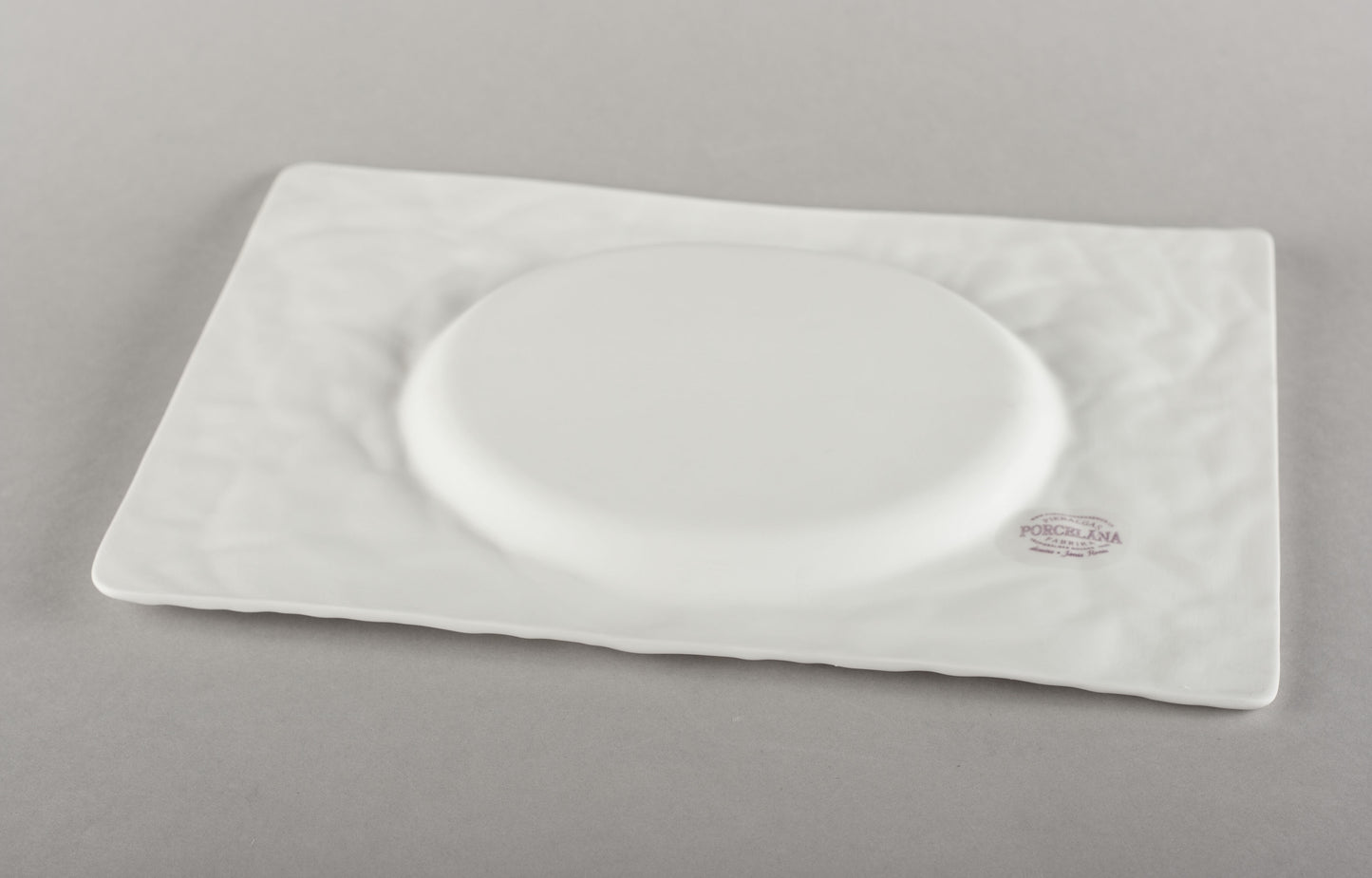 Porcelāna burzīts pusdienu šķīvis/aplis
