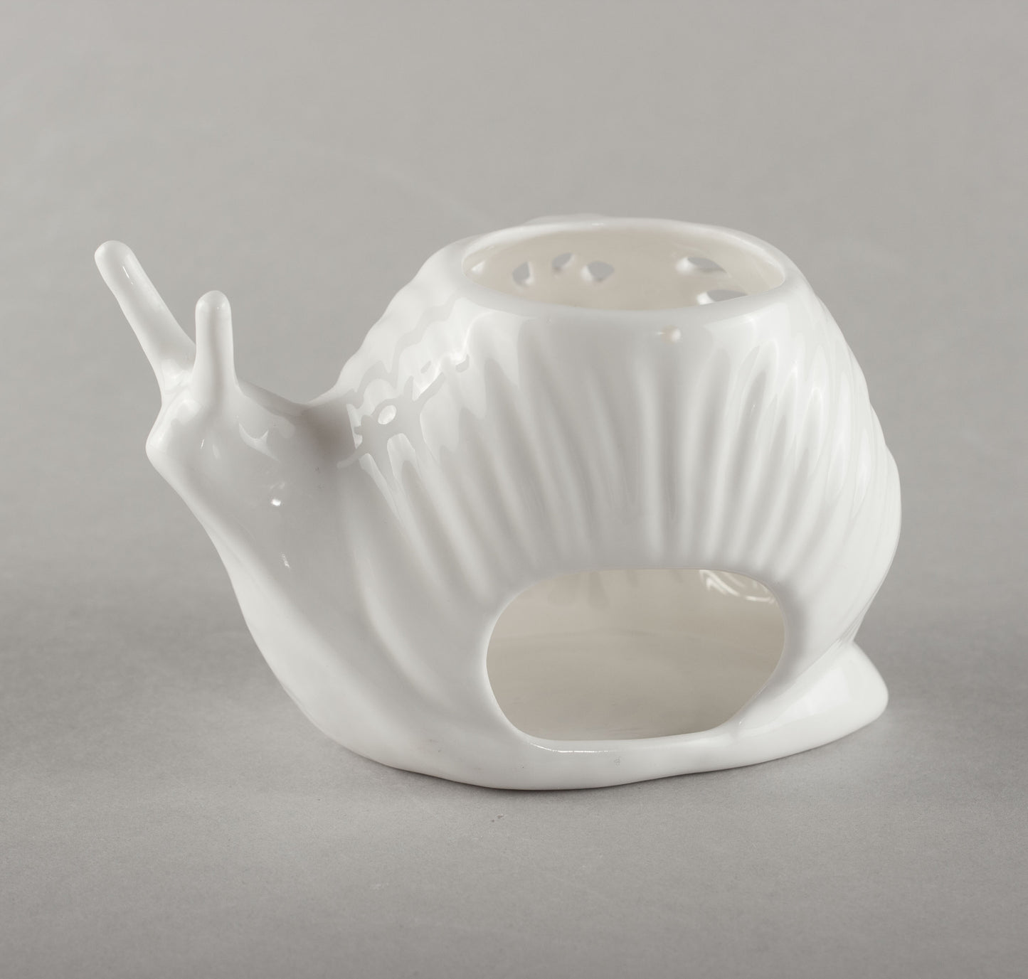 Porcelain Snail Candlestick