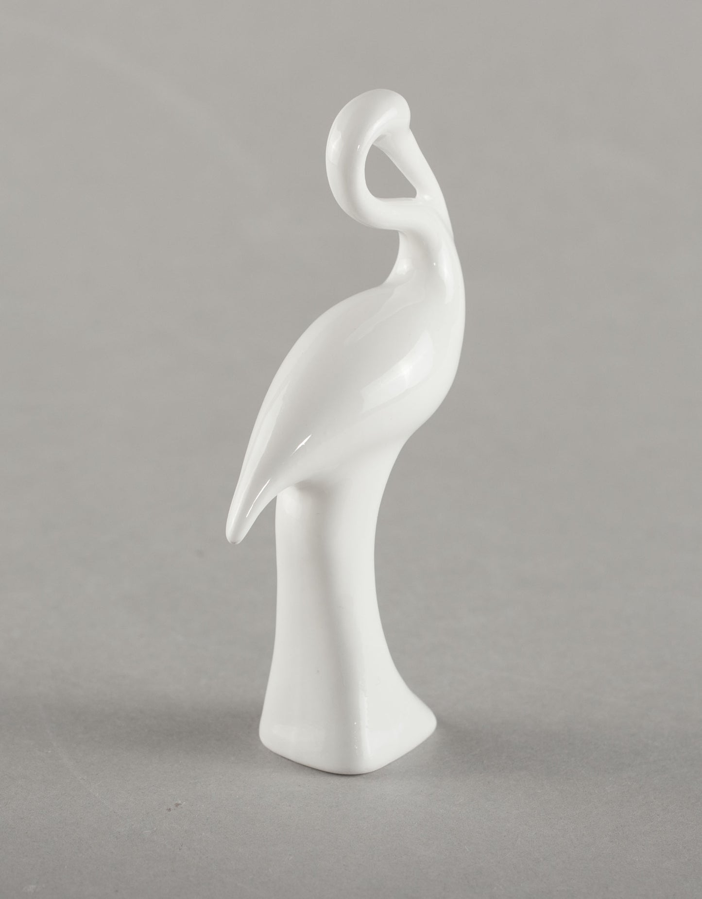 Porcelain Figure Stork (white)