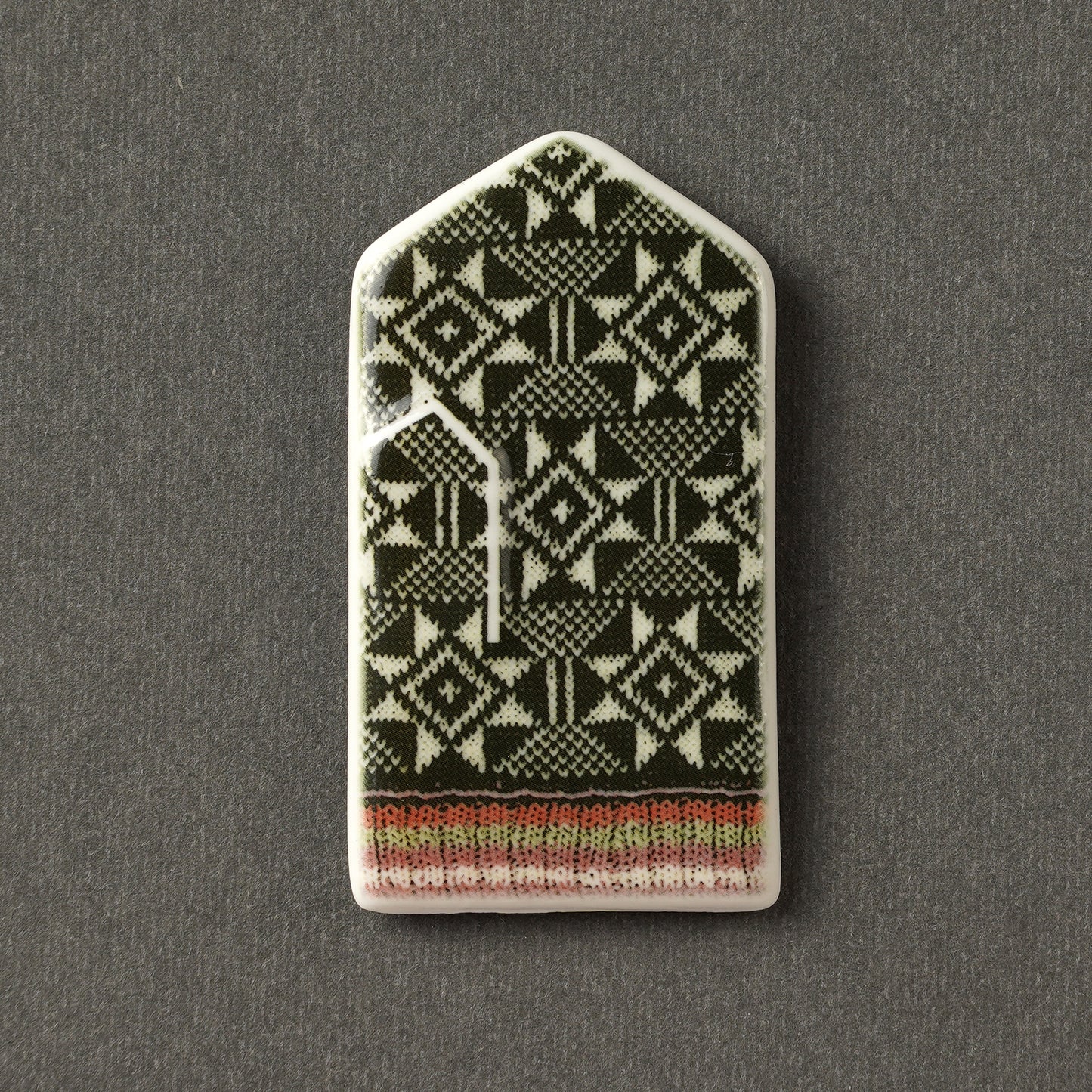 Porcelain Magnet - Gloves With Print