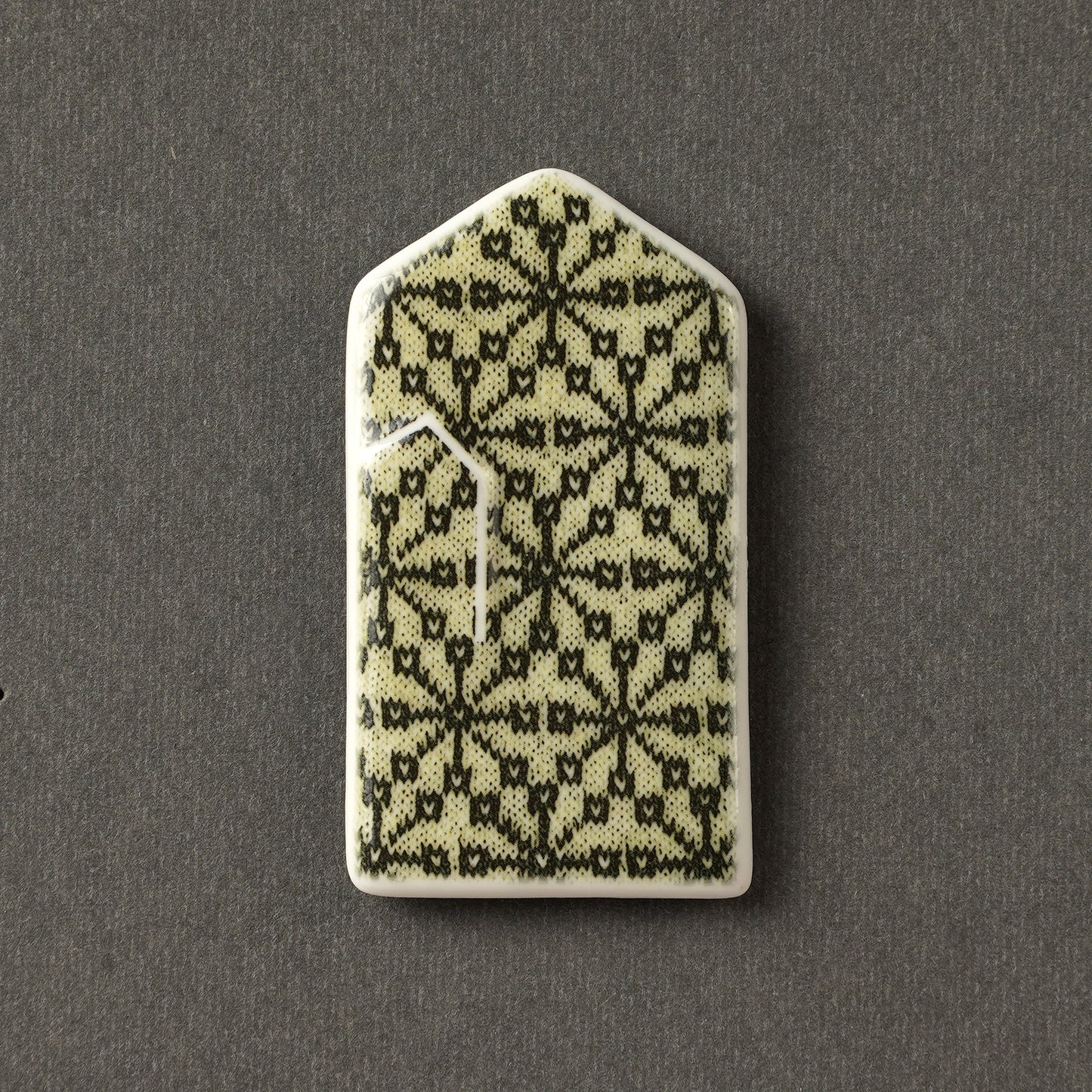 Porcelain Magnet - Gloves With Print