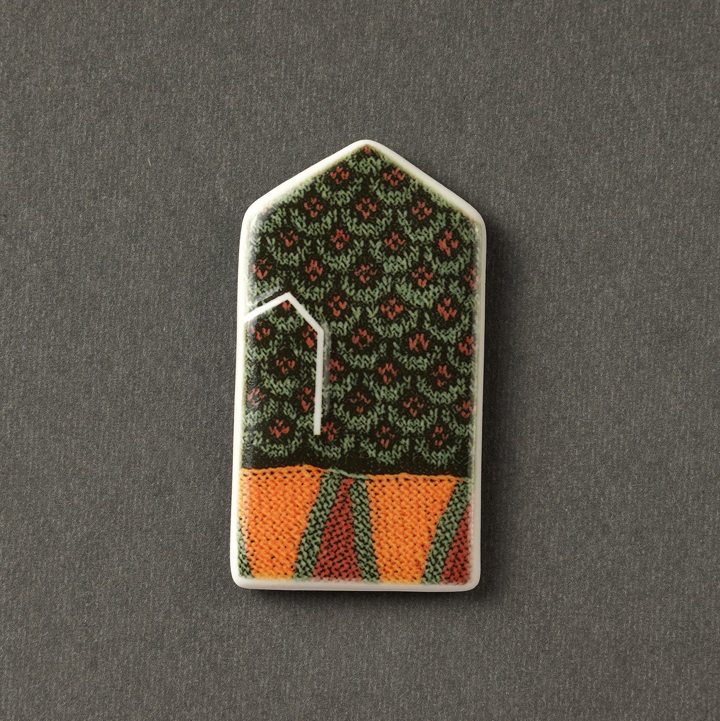 Porcelain Magnet - Gloves With Print