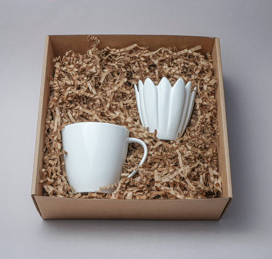 Gift sets. 4.1. 1 pcs Smooth Mug and 1 pcs Tea strainer Waterlilly