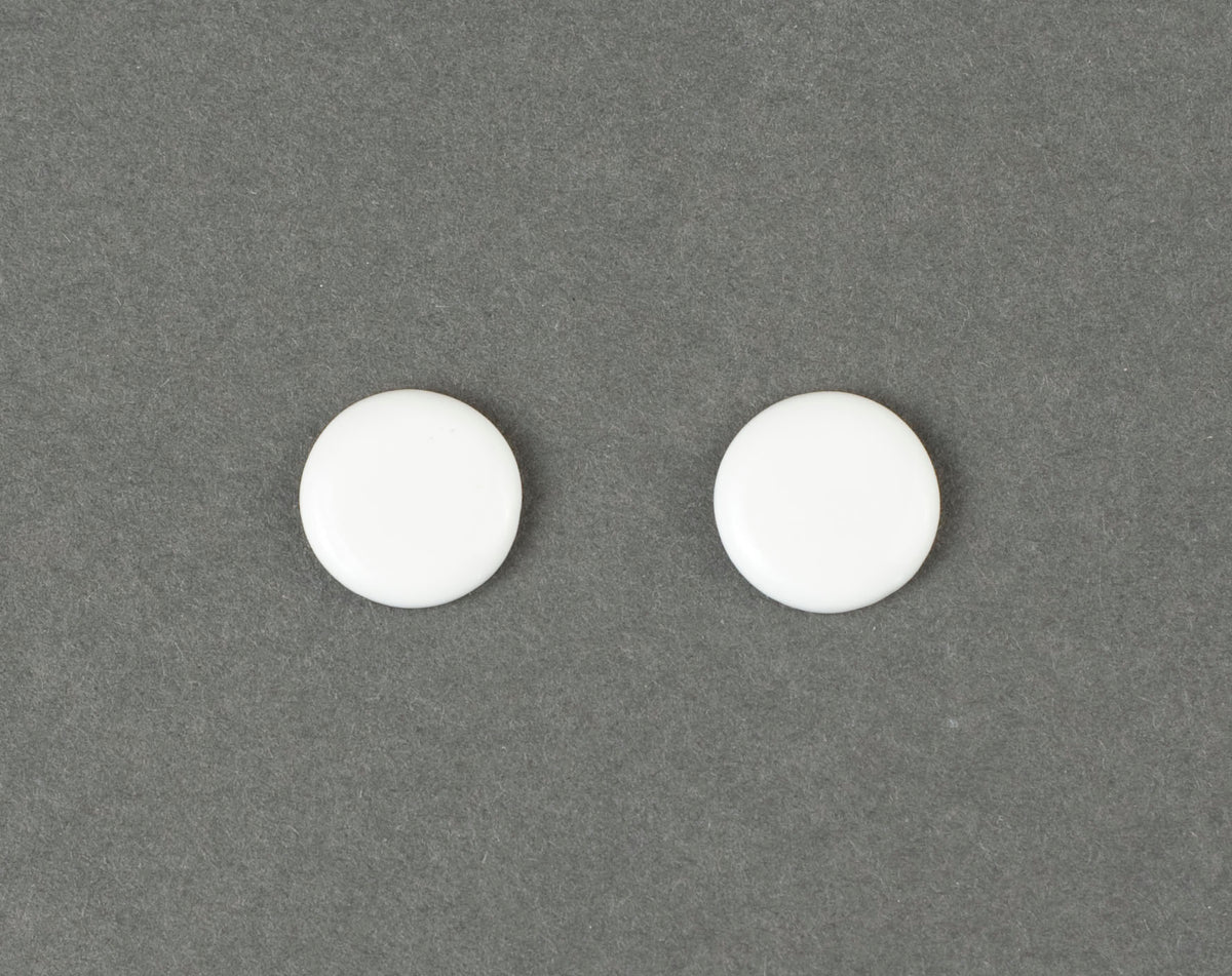 Button earrings