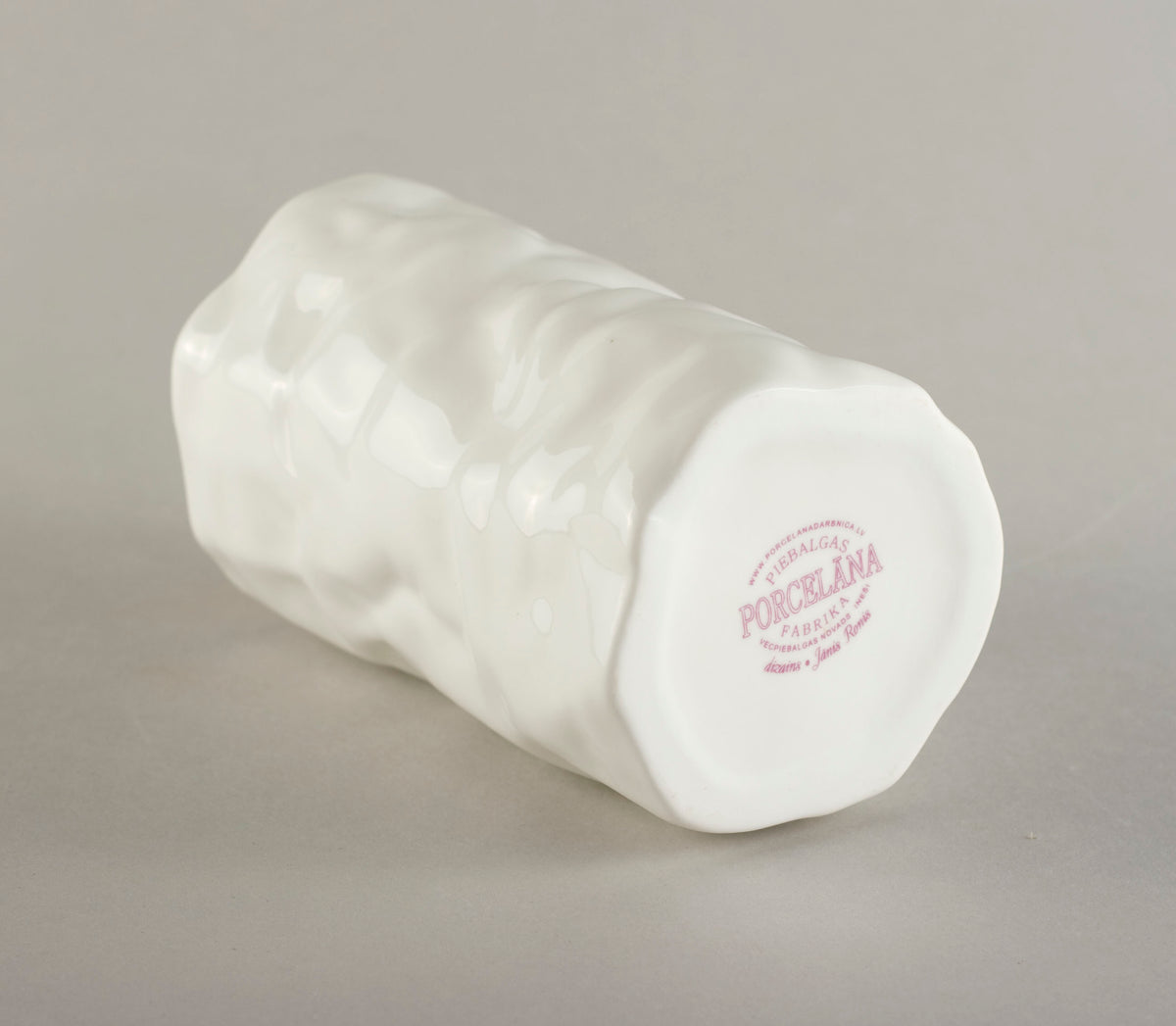 Porcelain Crumpled "Kiss" Vase