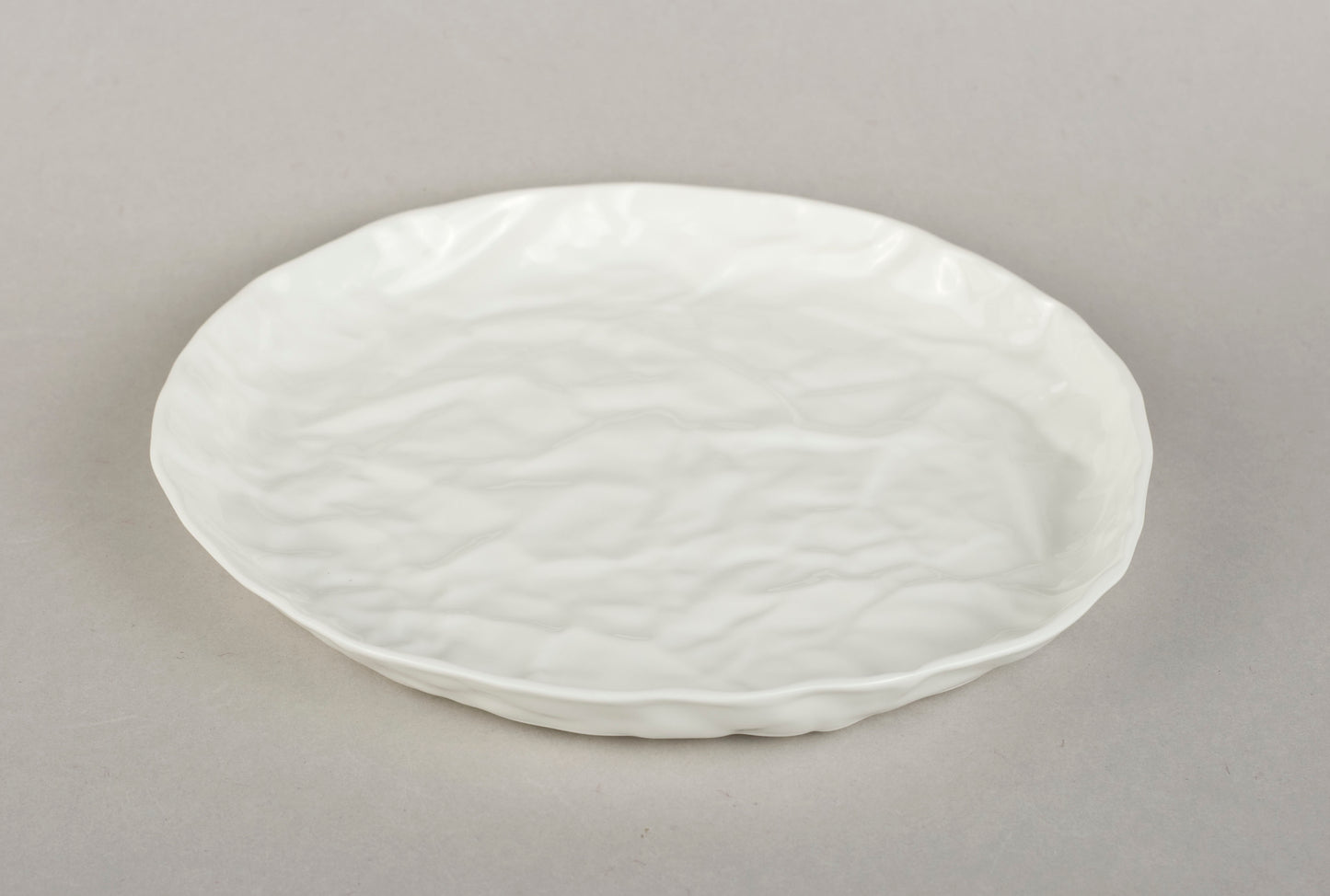 Porcelain Crumpled Plate S O