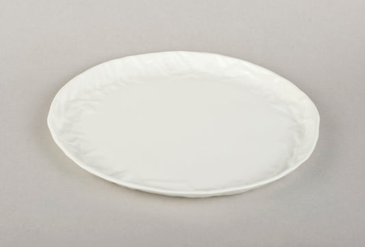 Porcelain Crumpled Plate M O
