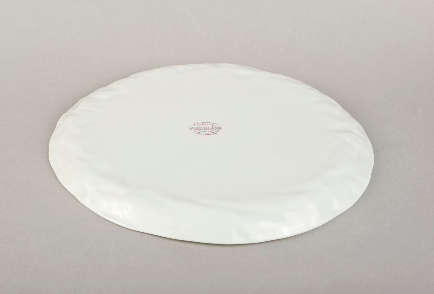 Porcelain Crumpled Plate M O