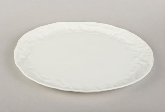 Porcelain Crumpled Plate L O