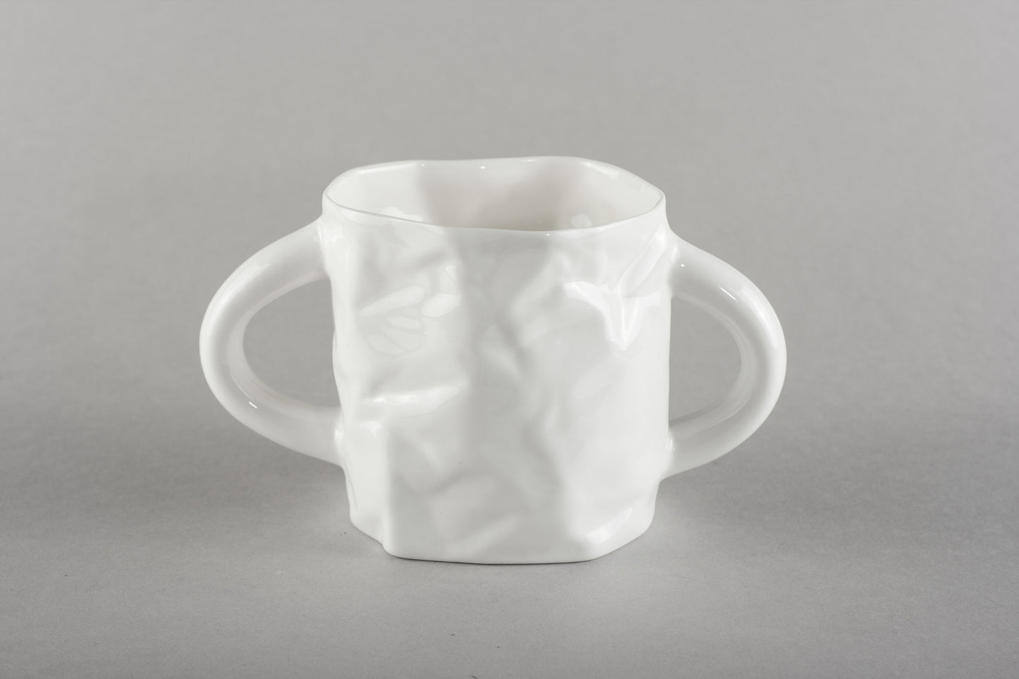 Porcelain Crumpled Sugar Mug