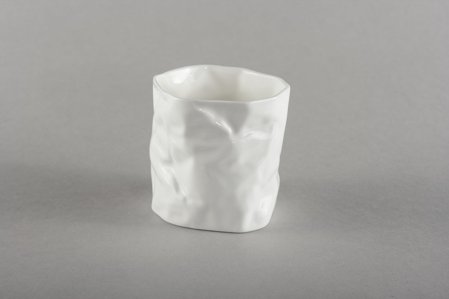 Porcelain Crumpled Cup