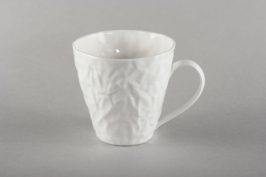 Porcelain Crumpled Tea Co Mug