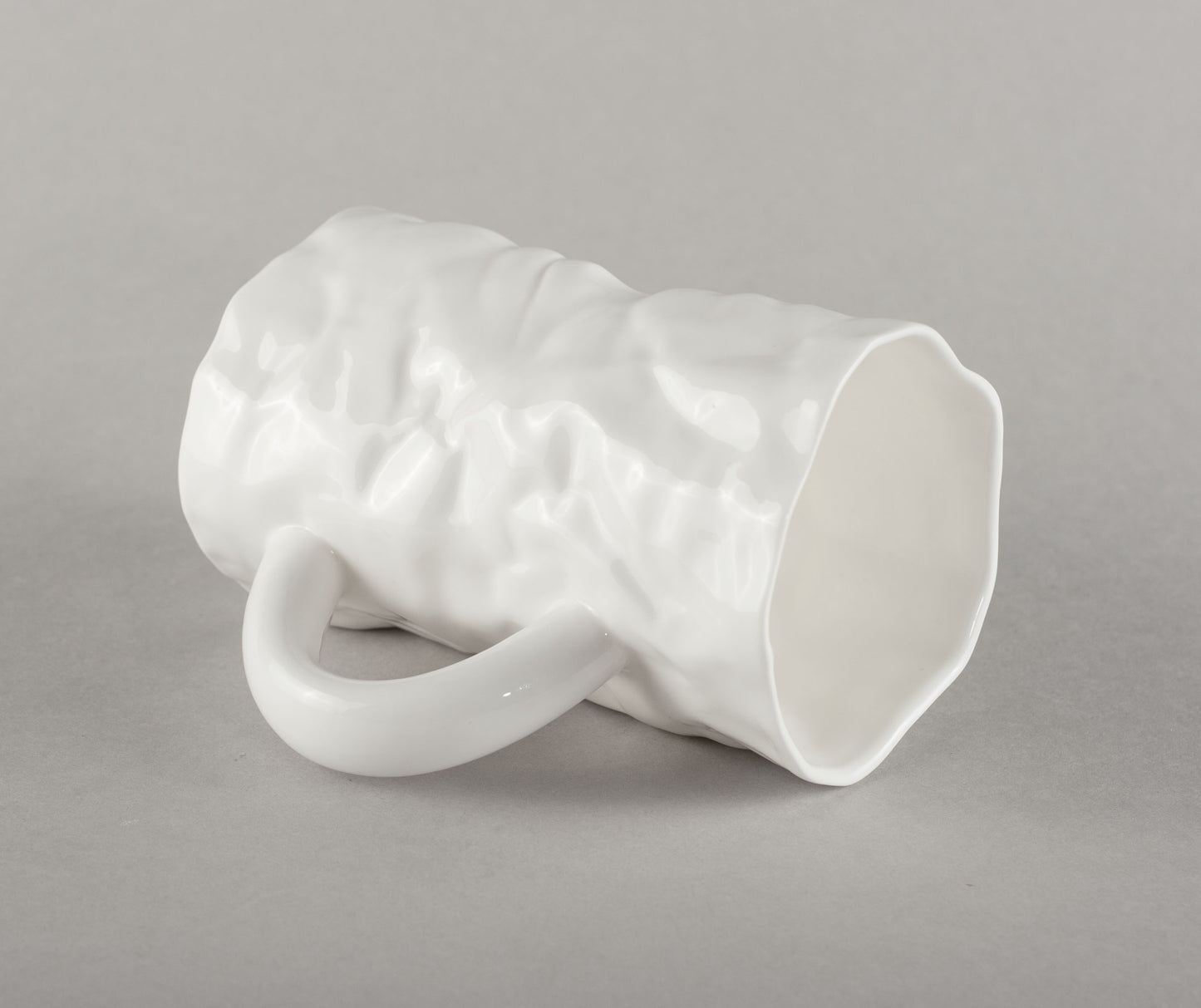 Porcelain Crumpled "Kiss" Mug