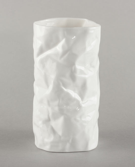 Porcelain Crumpled Vase