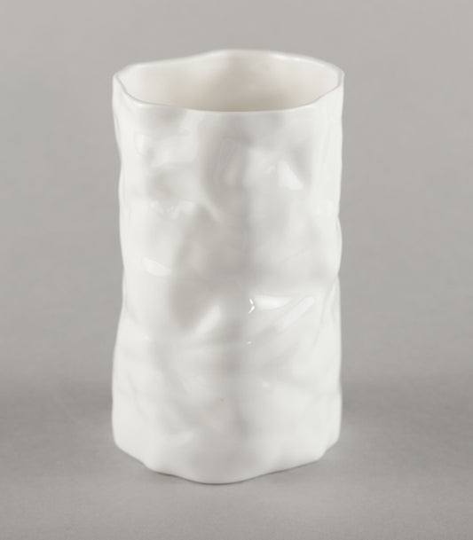 Porcelain Crumpled "Kiss" Vase