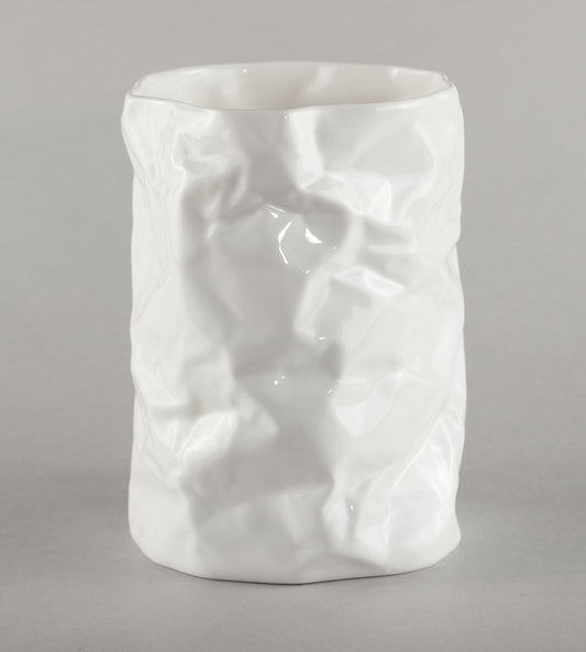 Porcelain Crumpled XXL Vase S