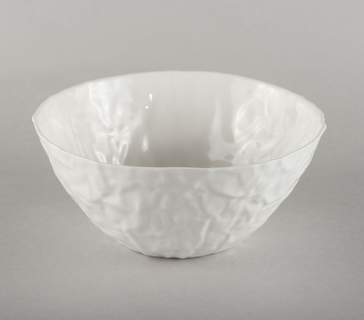 Porcelain Crumpled Bowl L