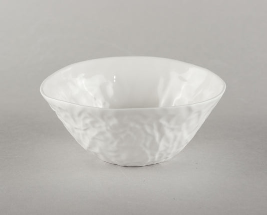 Porcelain Crumpled Bowl S