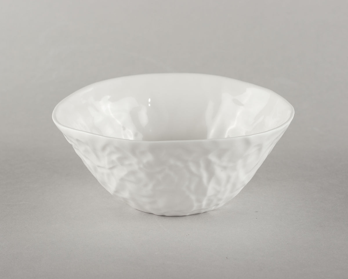 Porcelain Crumpled Bowl S