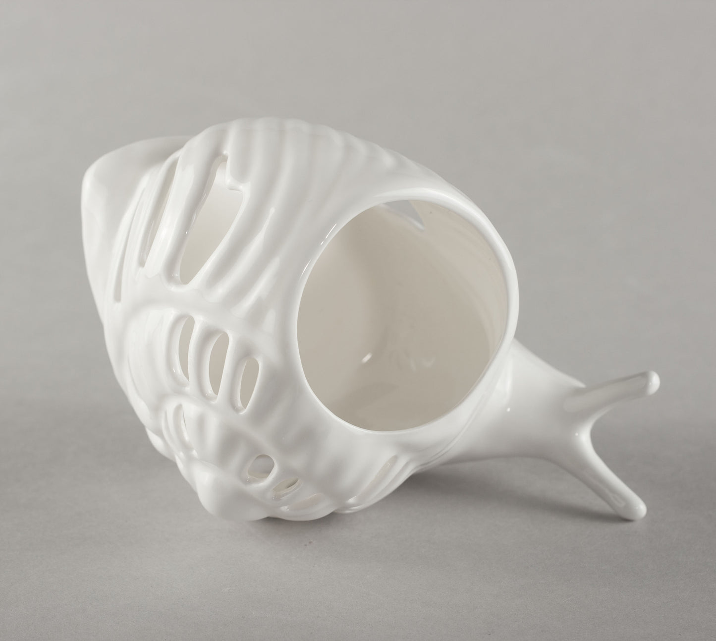 Porcelain Snail Candlestick