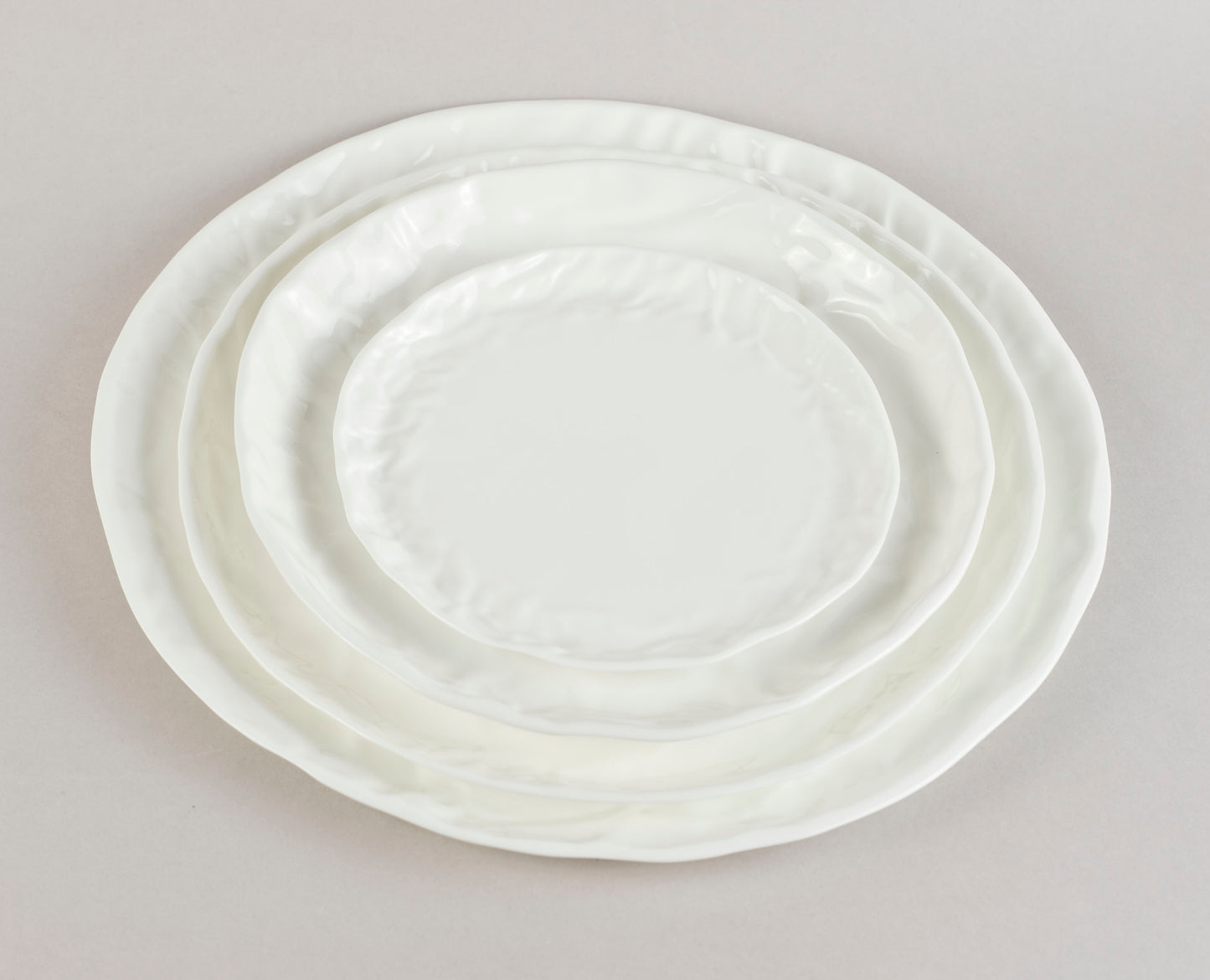 Porcelain Crumpled Plate S O